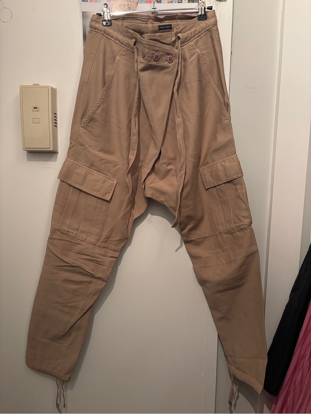Citizen Of Humanity Tan Cargo Drop-Crotch Pants
